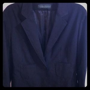 Harve Benard Black 1 Button Business Suit Jacket